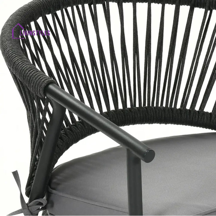 Shiori 4-Piece Outdoor Rope Patio Dining Chairs - Dinning Chairs