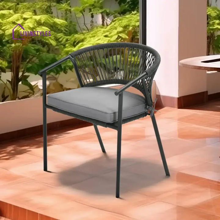 Shiori 4-Piece Outdoor Rope Patio Dining Chairs - Dinning Chairs