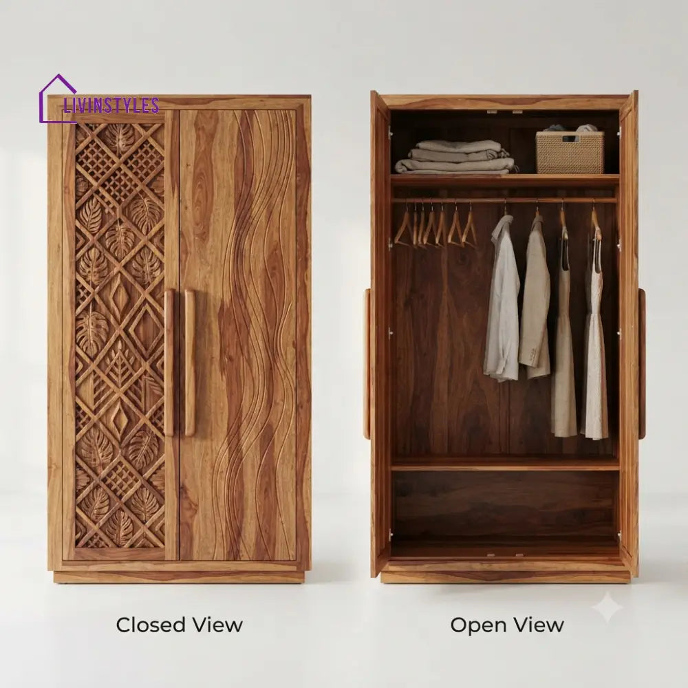 Shivani Wooden Wardrobe for Clothes | Cupboard for Clothes