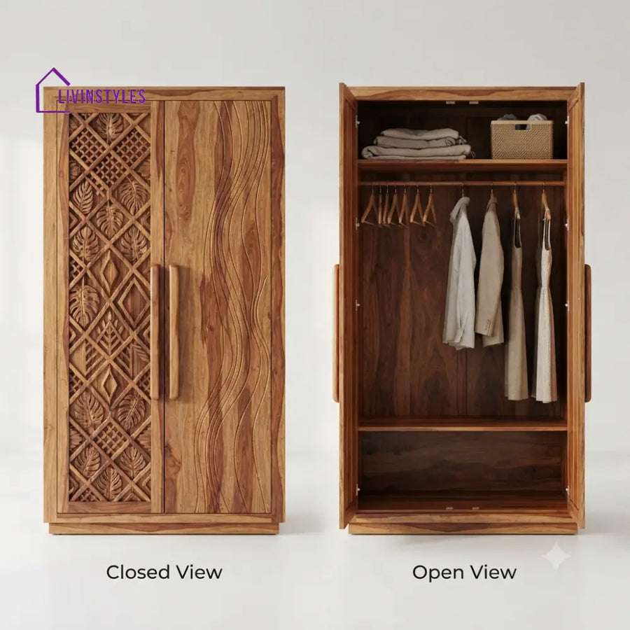 Shivani Wooden Wardrobe for Clothes | Cupboard for Clothes