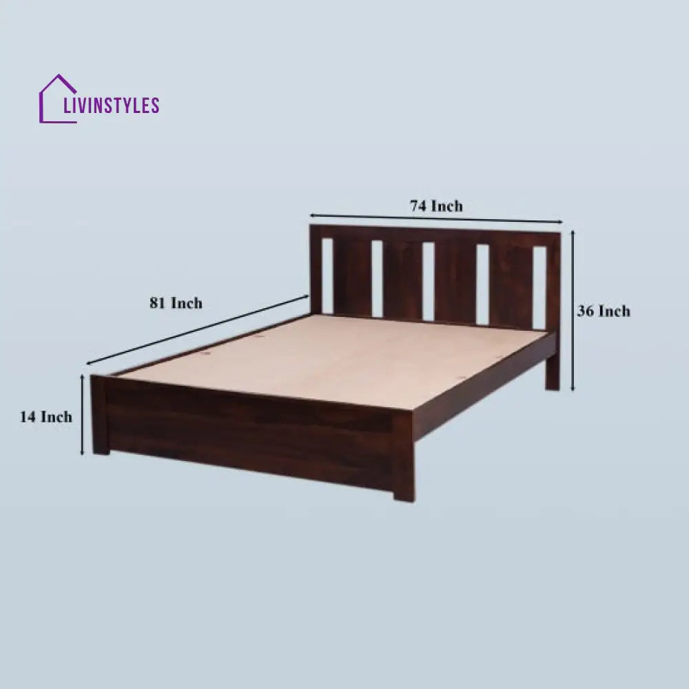 Shreya Non Storage Wooden Bed