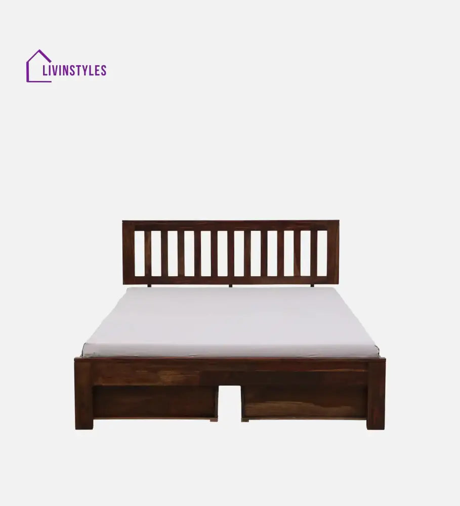 Bhawika Sheesham Wood Storage Bed With Drawers Bedroom Furniture Sets