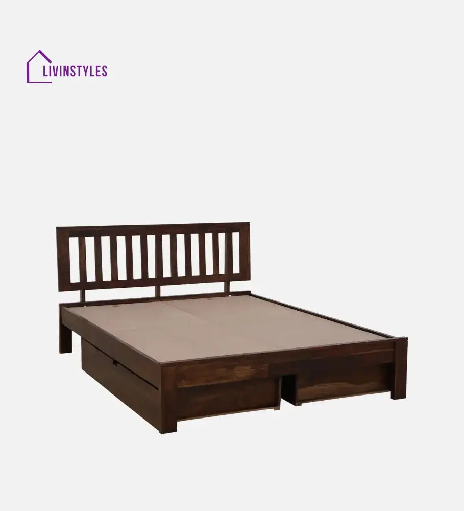 Bhawika Sheesham Wood Storage Bed With Drawers Bedroom Furniture Sets