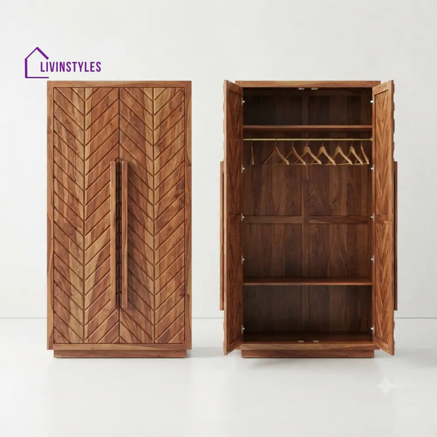 Shreya Wooden Wardrobe for Clothes | Cupboard for Clothes