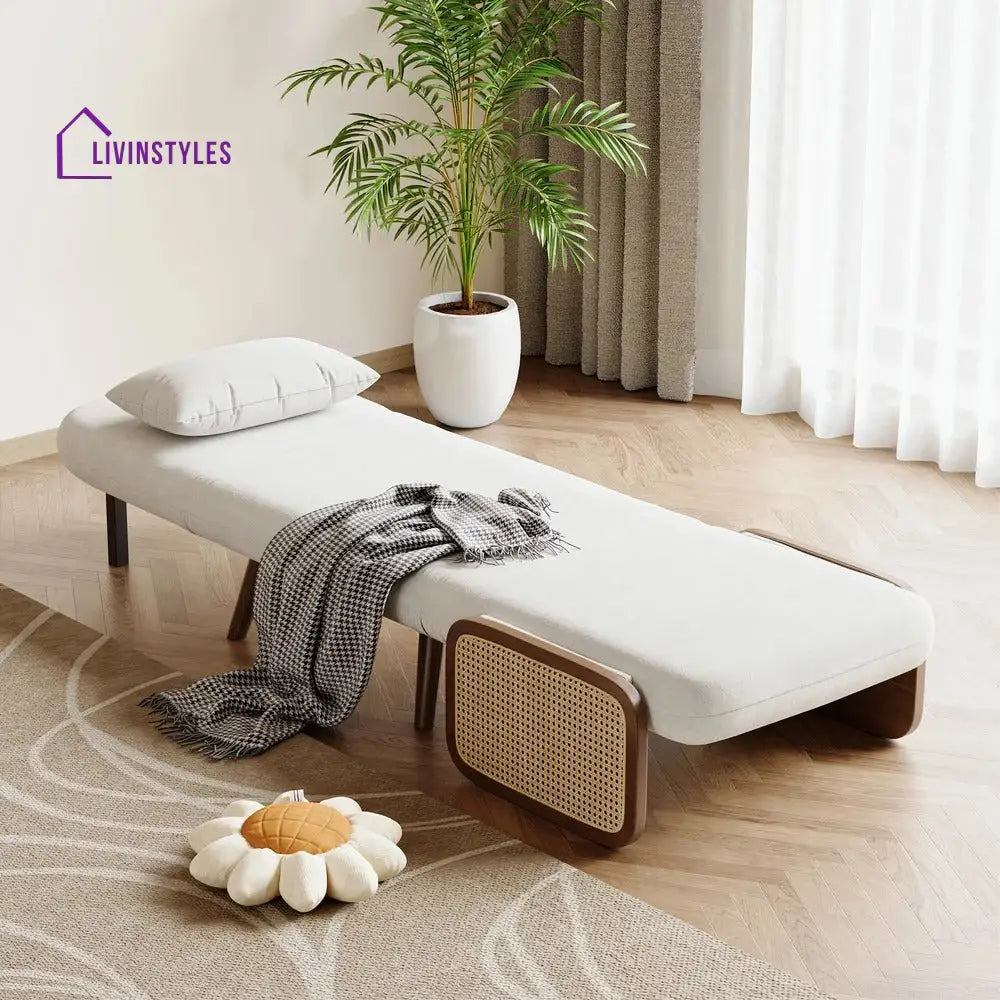 Shristi Solid Wood Sofa Come Bed for Living Room