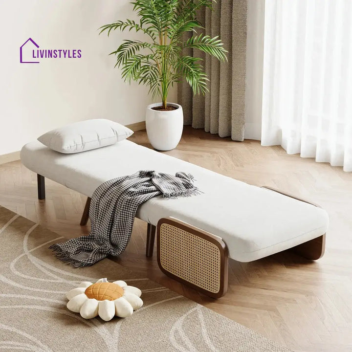 Shristi Solid Wood Sofa Come Bed for Living Room