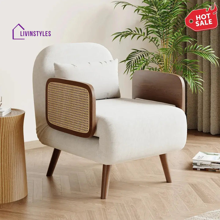 Shristi Solid Wood Sofa Come Bed for Living Room