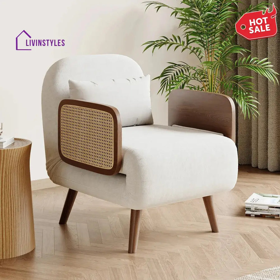 Shristi Solid Wood Sofa Come Bed for Living Room