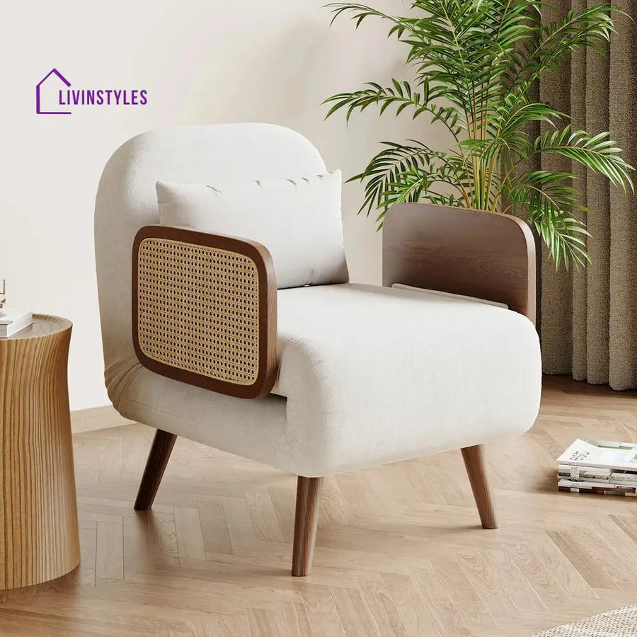 Shristi Solid Wood Sofa Come Bed for Living Room