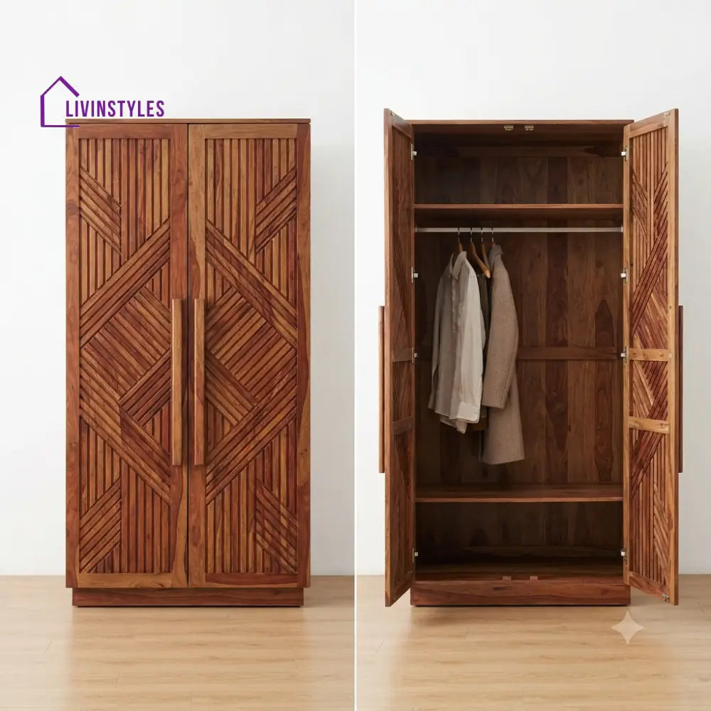 Shriya Wooden Wardrobe for Clothes | Cupboard for Clothes
