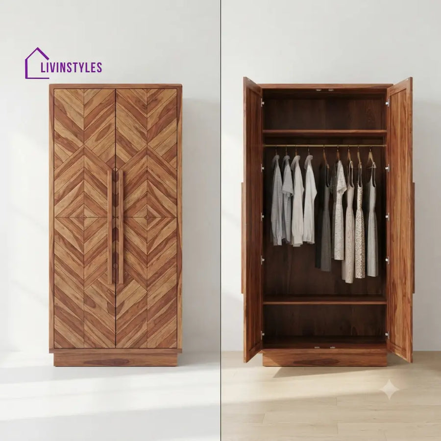 Shruti Wooden Wardrobe for Clothes | Cupboard for Clothes