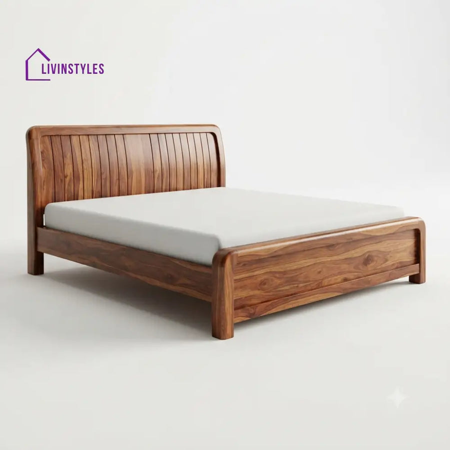 Sibusisiwe Wooden Double Bed | King Size Bed | Queen Size Bed - Bed Without Storage