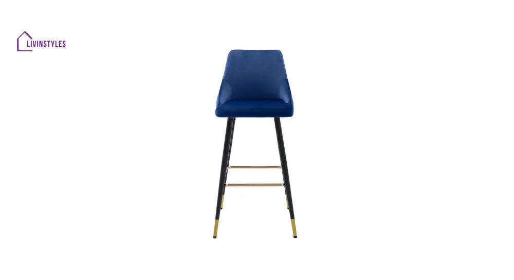 Blue Color Davan Bar Stool