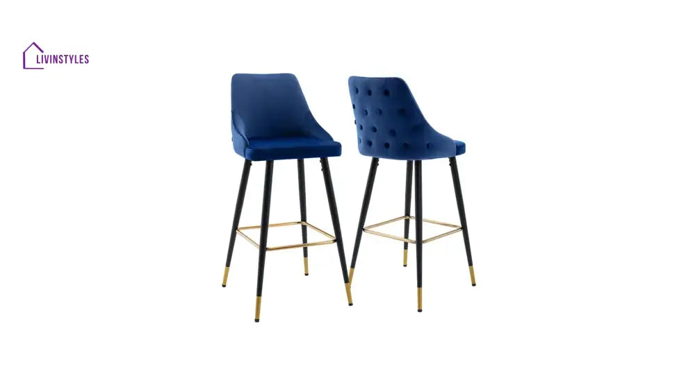 Blue Color Davan Bar Stool
