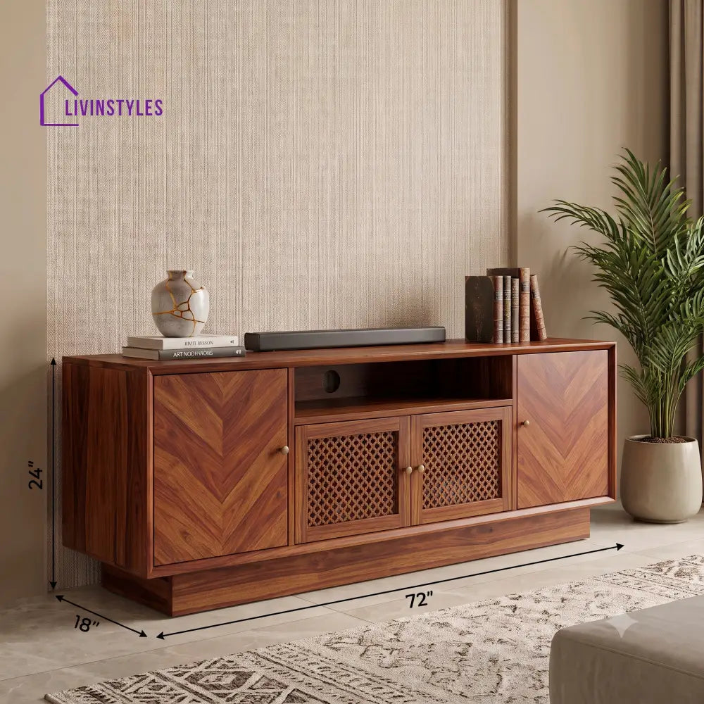 Siddharth Solid Sheesham Wood Tv Unit for Living Room | Tv Cabinet | Tv Console