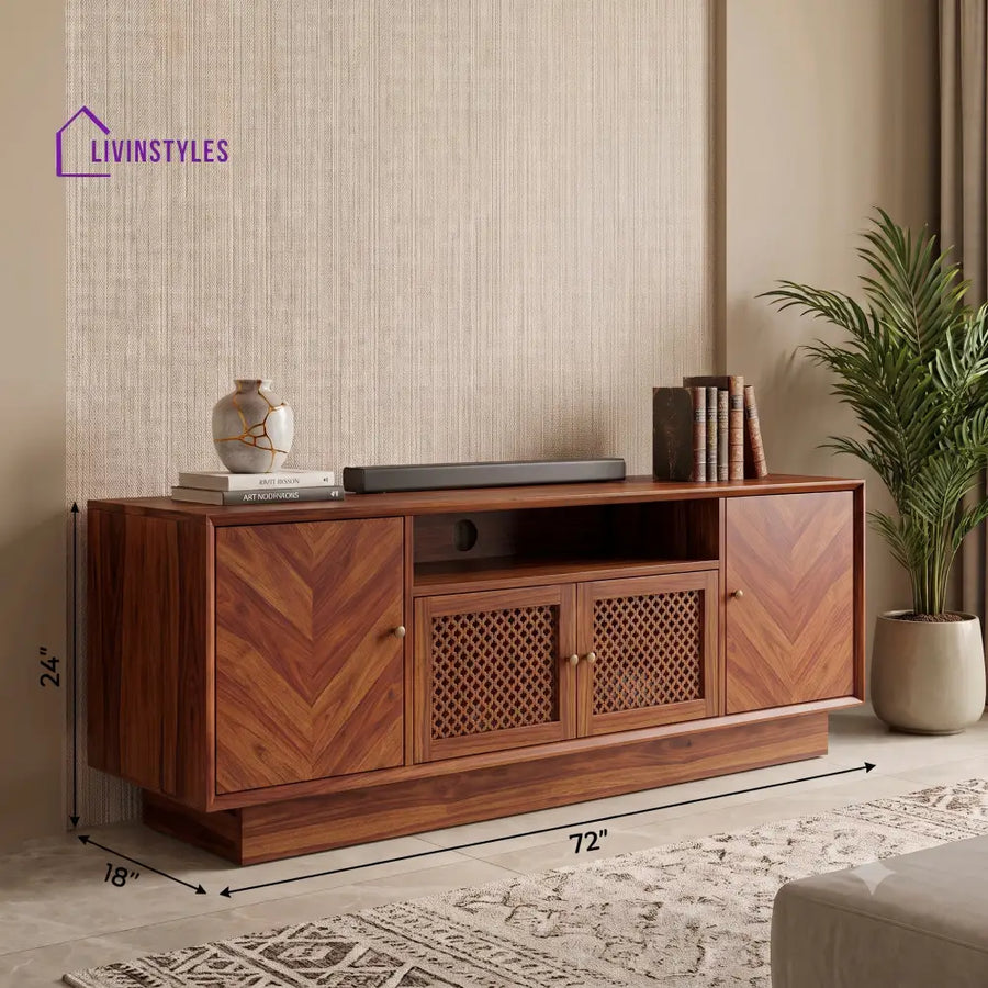 Siddharth Solid Sheesham Wood Tv Unit for Living Room | Tv Cabinet | Tv Console