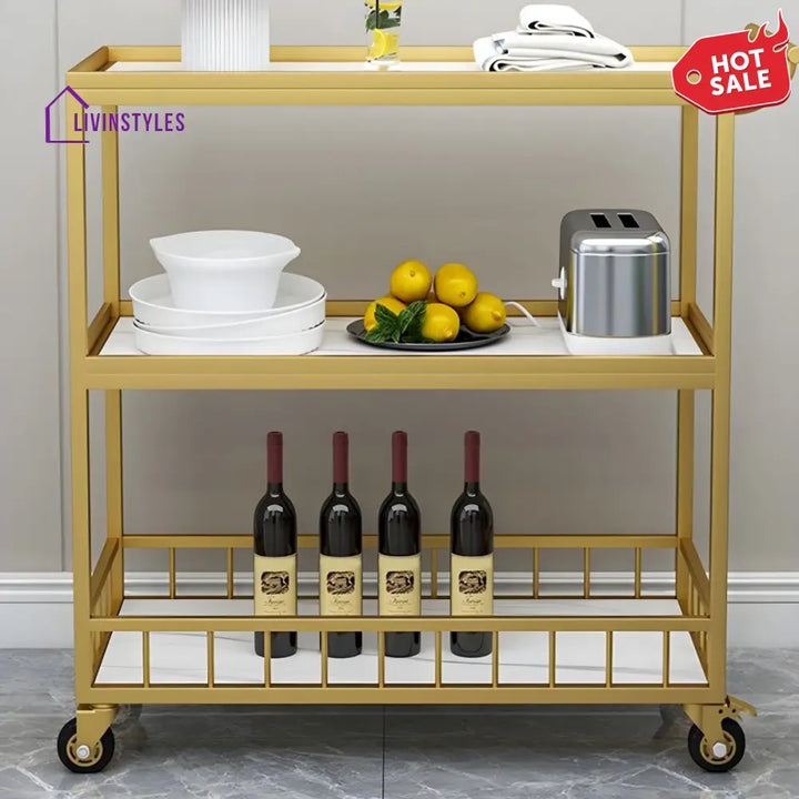 Siddharth Stainless Steel Kitchen Trolley
