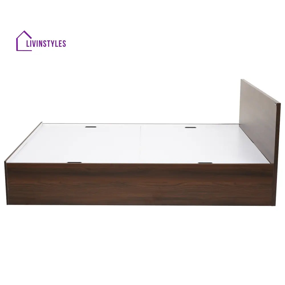 Maxim Queen Bed with Storage (Walnut) Home Furniture
