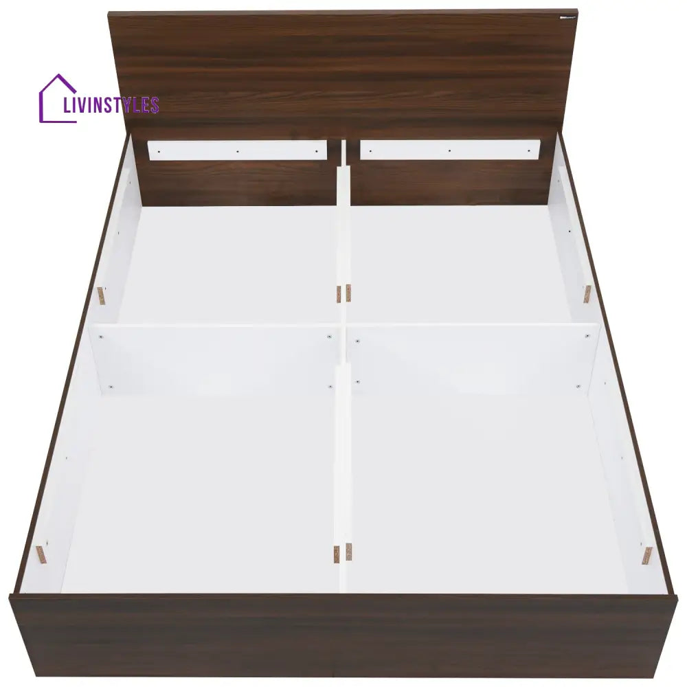 Maxim Queen Bed with Storage (Walnut) Home Furniture