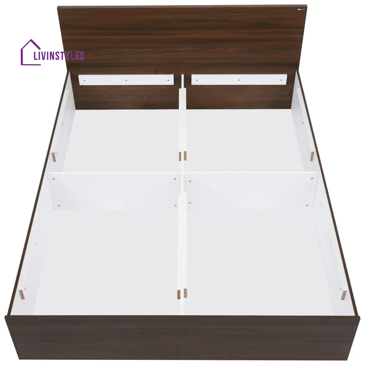 Maxim Queen Bed with Storage (Walnut) Home Furniture