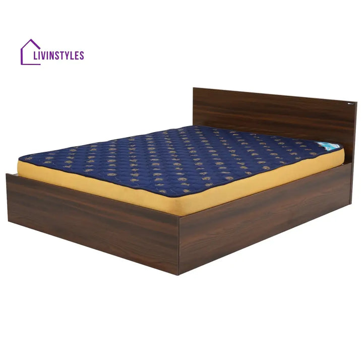 Maxim Queen Bed with Storage (Walnut) Home Furniture