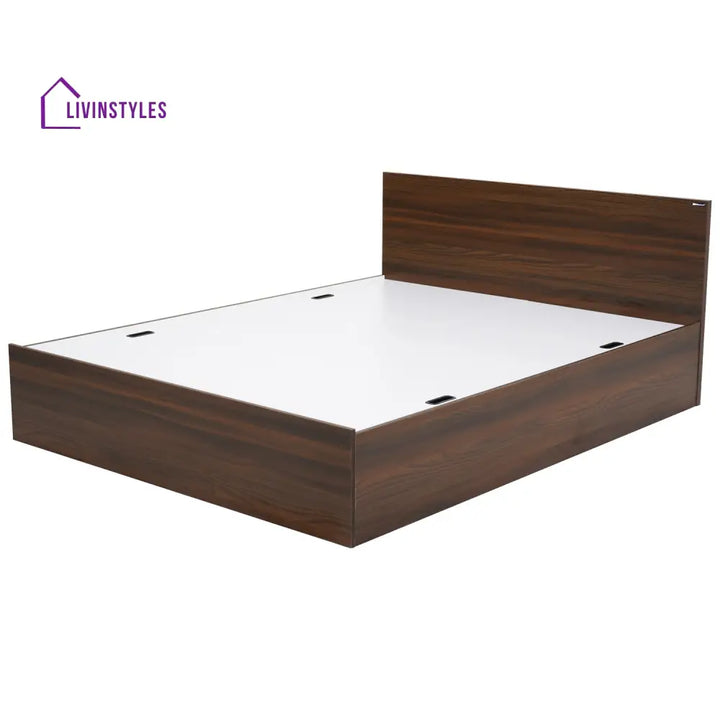 Maxim Queen Bed with Storage (Walnut) Home Furniture