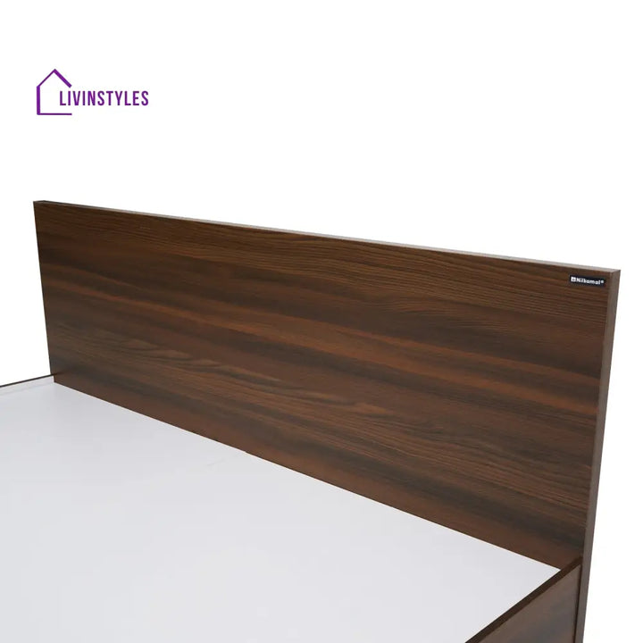 Maxim Queen Bed with Storage (Walnut) Home Furniture
