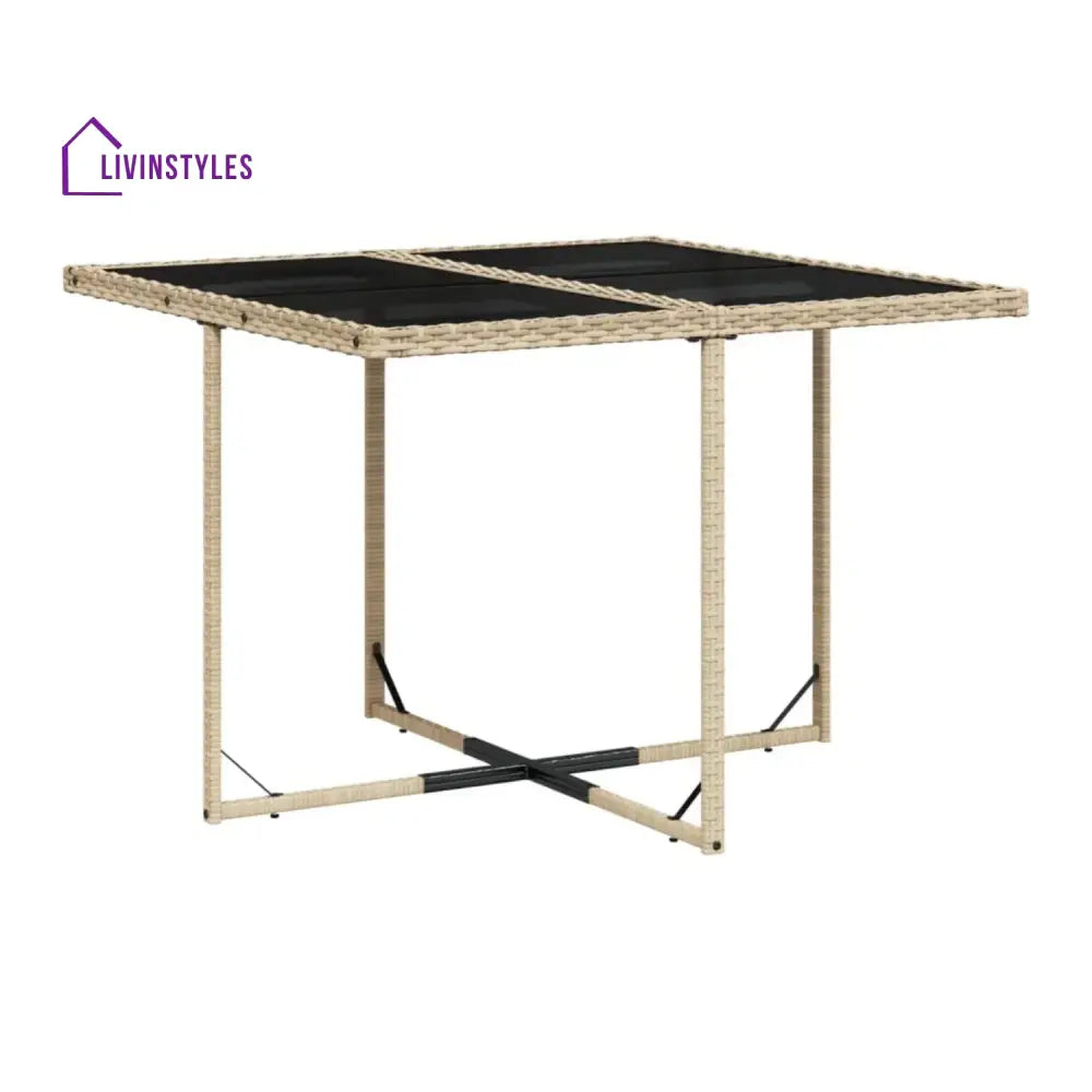 Sigrid Outdoor Rattan Wicker Dinning Set 9-Piece - Dining Set