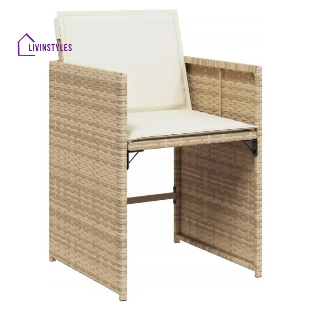 Sigrid Outdoor Rattan Wicker Dinning Set 9-Piece - Dining Set