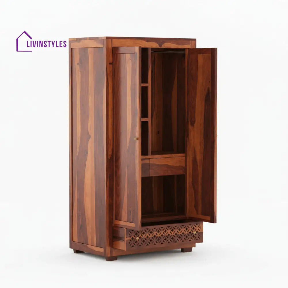 Silvia Sheesham Wood 2 door Wardrobe
