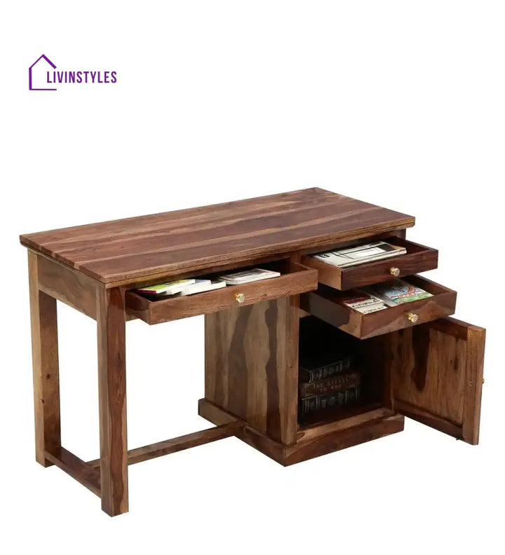 Silvia Solid Wood Study Table for Students Study Table