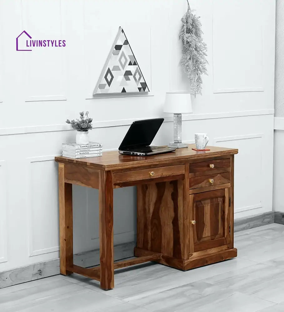 Silvia Solid Wood Study Table for Students Study Table