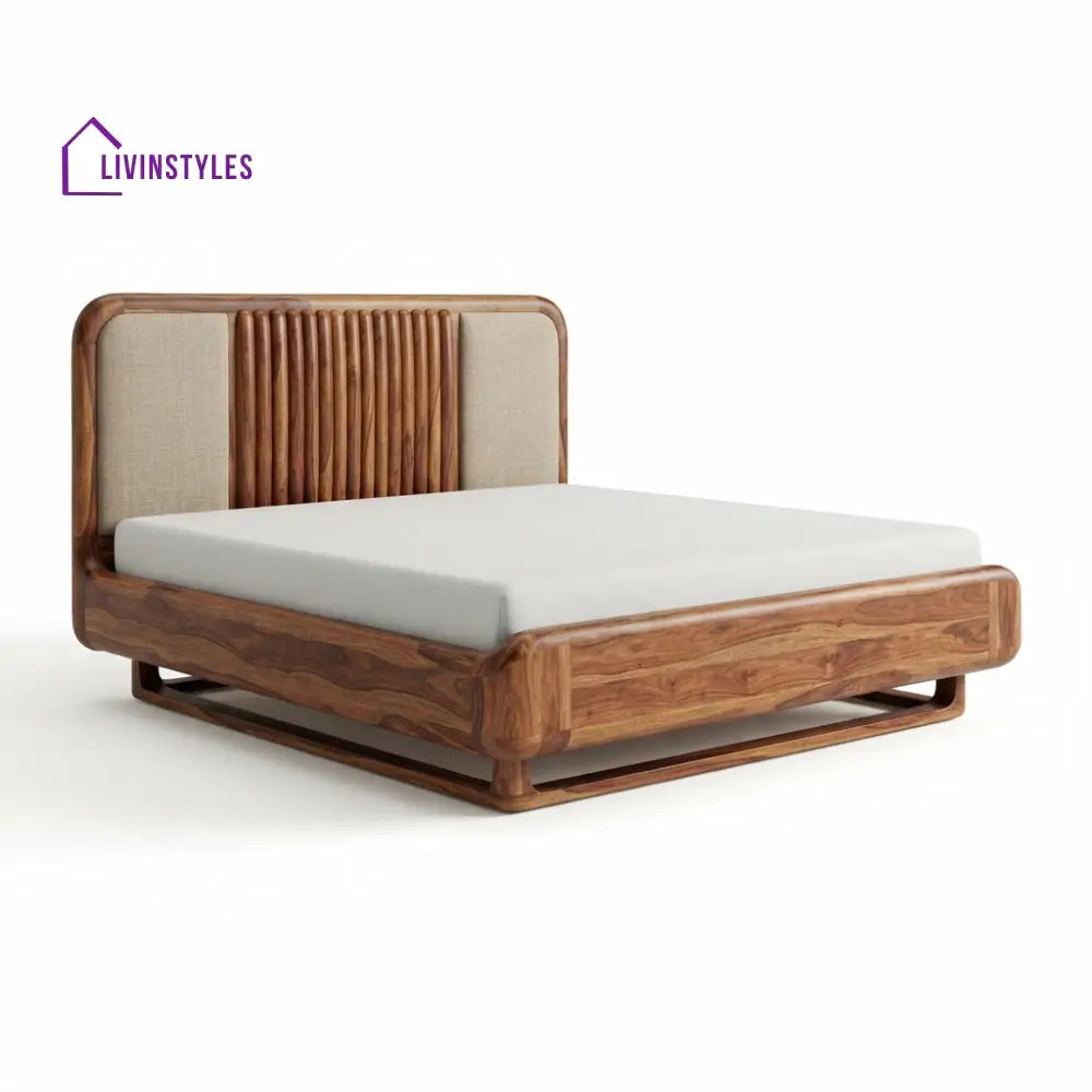 Simphiwe Wooden Double Bed | King Size Bed | Queen Size Bed - Bed Without Storage