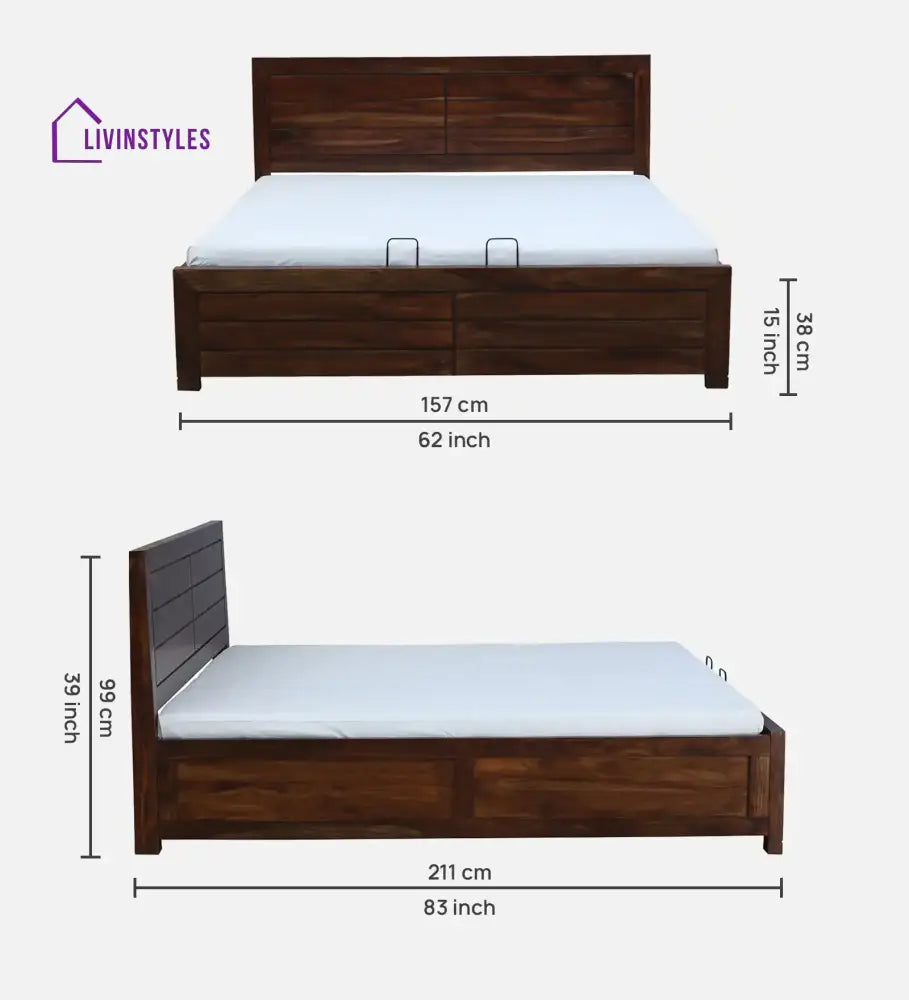 Moscow Indian Rosewood Hydraulic Storage Beds Bedroom Furniture Sets
