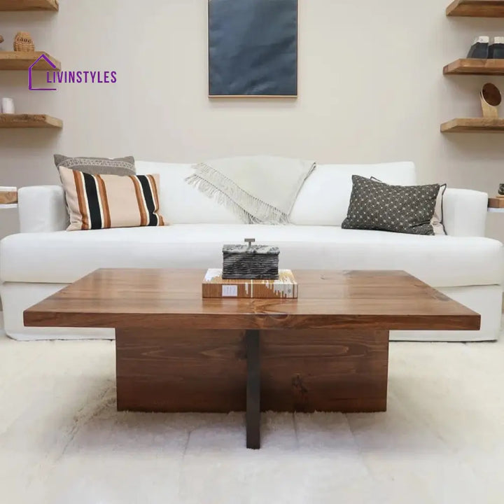 Simran Solid Wood Coffee Table for Living Room
