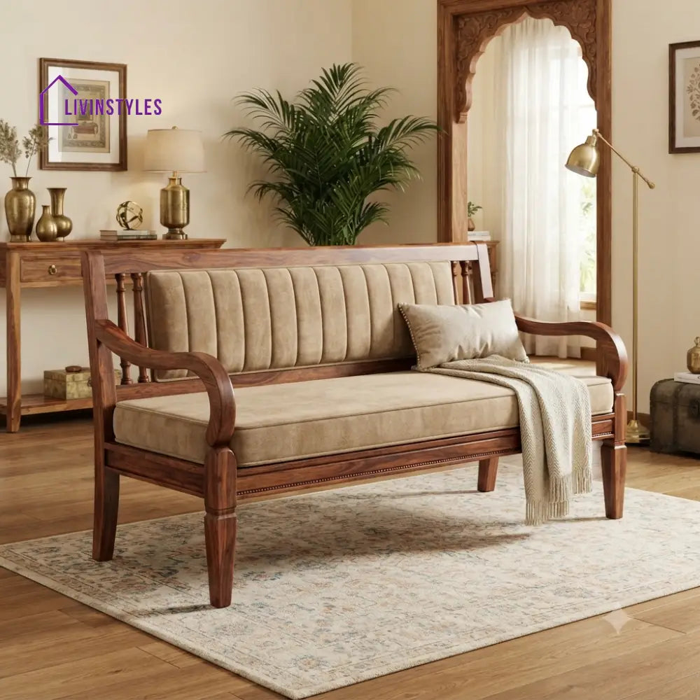 Sino Wooden Bench for Living Room | Bedroom | Extra Seating