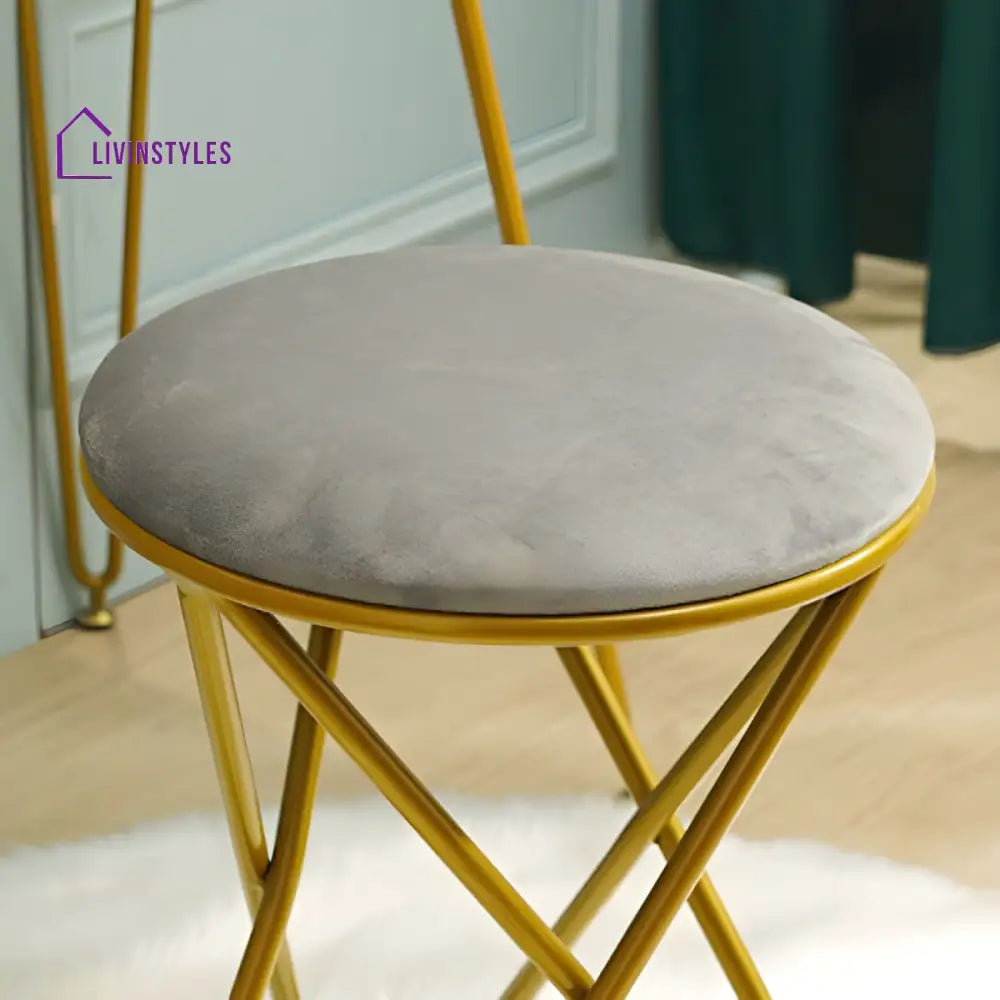 Sitanshi Living Room Ottoman | Velvet Fabric
