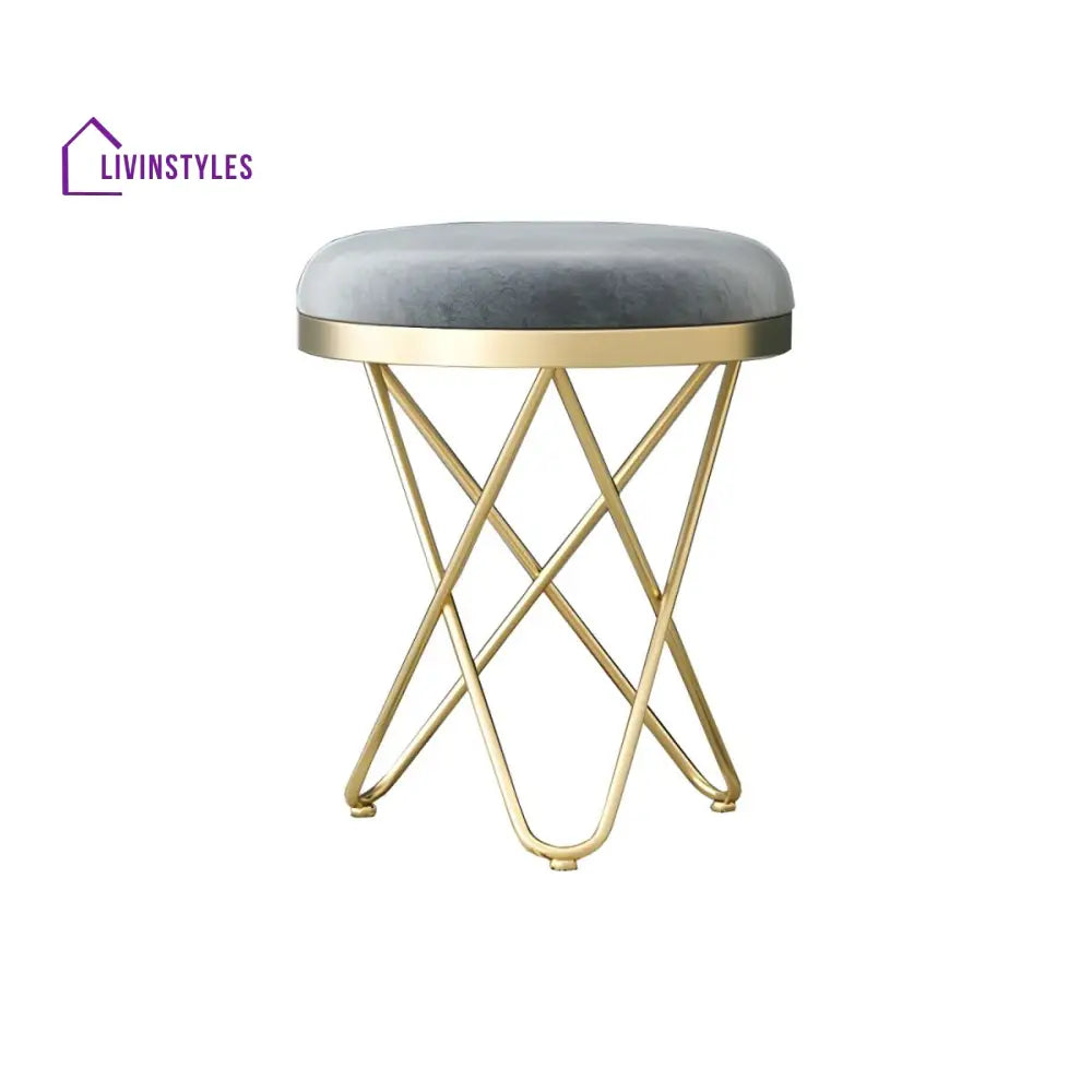 Sitanshi Living Room Ottoman | Velvet Fabric