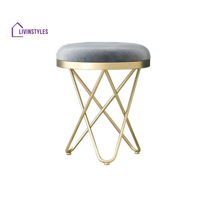 Sitanshi Living Room Ottoman | Velvet Fabric