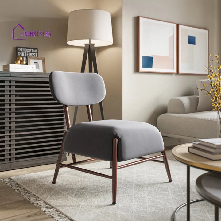 Sitanshi Solid Wood and Fabric Arm Chair | Living Room Chair | Lounge Chair