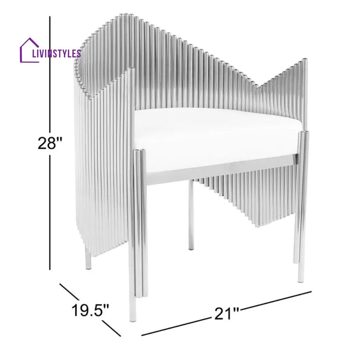 Sitara Metal and Fabric Arm Chair | Living Room Chair | Lounge Chair