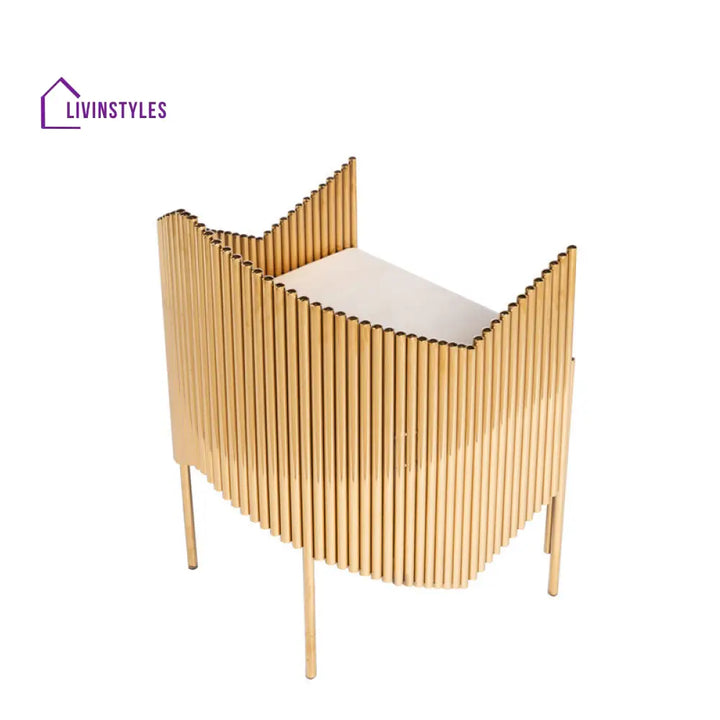 Sitara Metal and Fabric Arm Chair | Living Room Chair | Lounge Chair