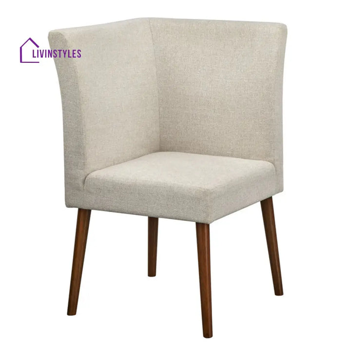 Siya Solid Wood and Fabric Arm Chair | Living Room Chair | Lounge Chair