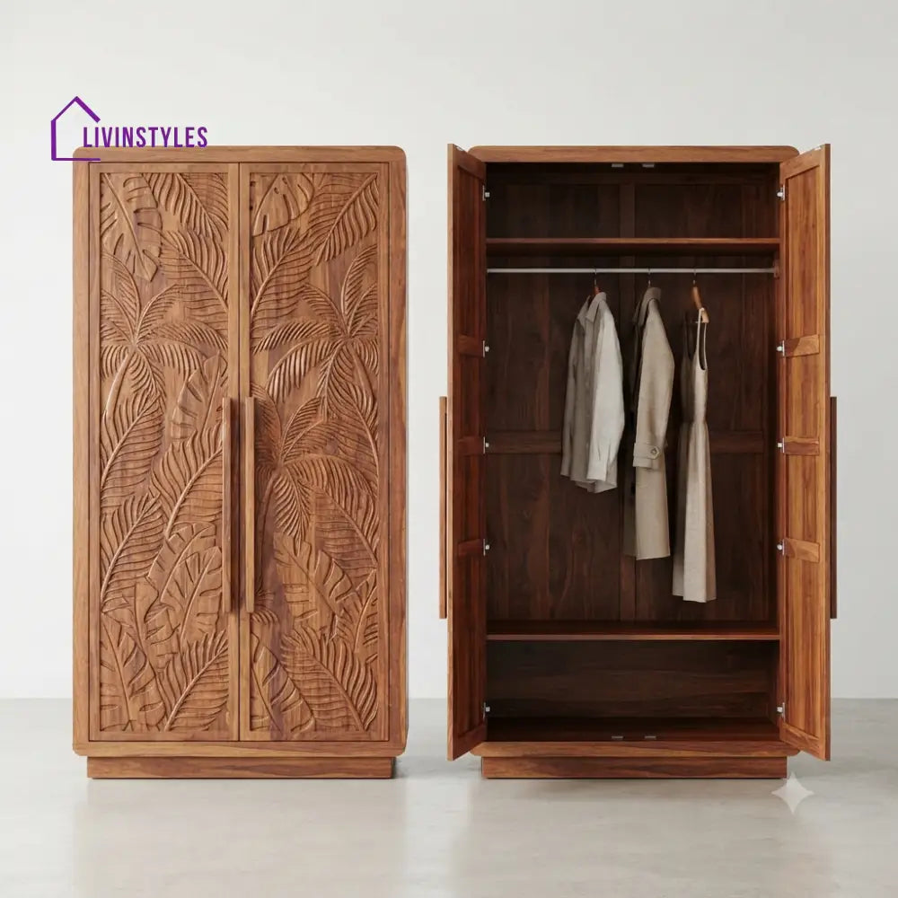 Siya Wooden Wardrobe for Clothes | Cupboard for Clothes