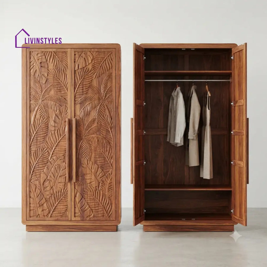 Siya Wooden Wardrobe for Clothes | Cupboard for Clothes