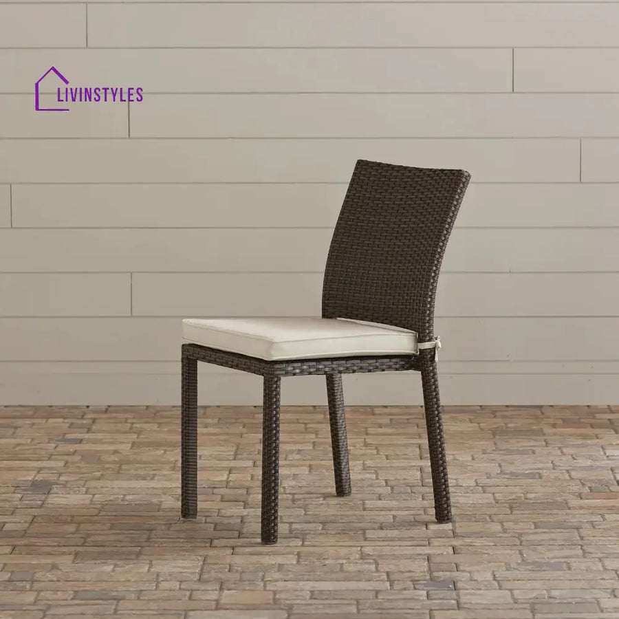 Skylar 1-Piece Outdoor Rattan Wicker Patio Dining Chair Dinning Chairs