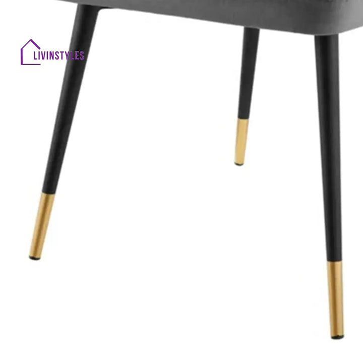 Sleek Velvet Dining Table Chair Grey Furniture