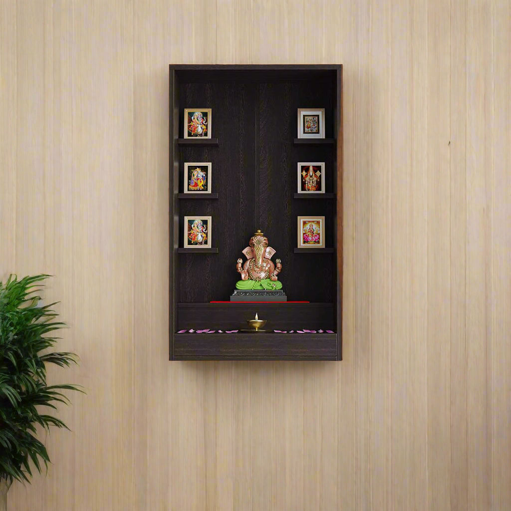 Kavya Wall Mounted Home Temple for Living Room