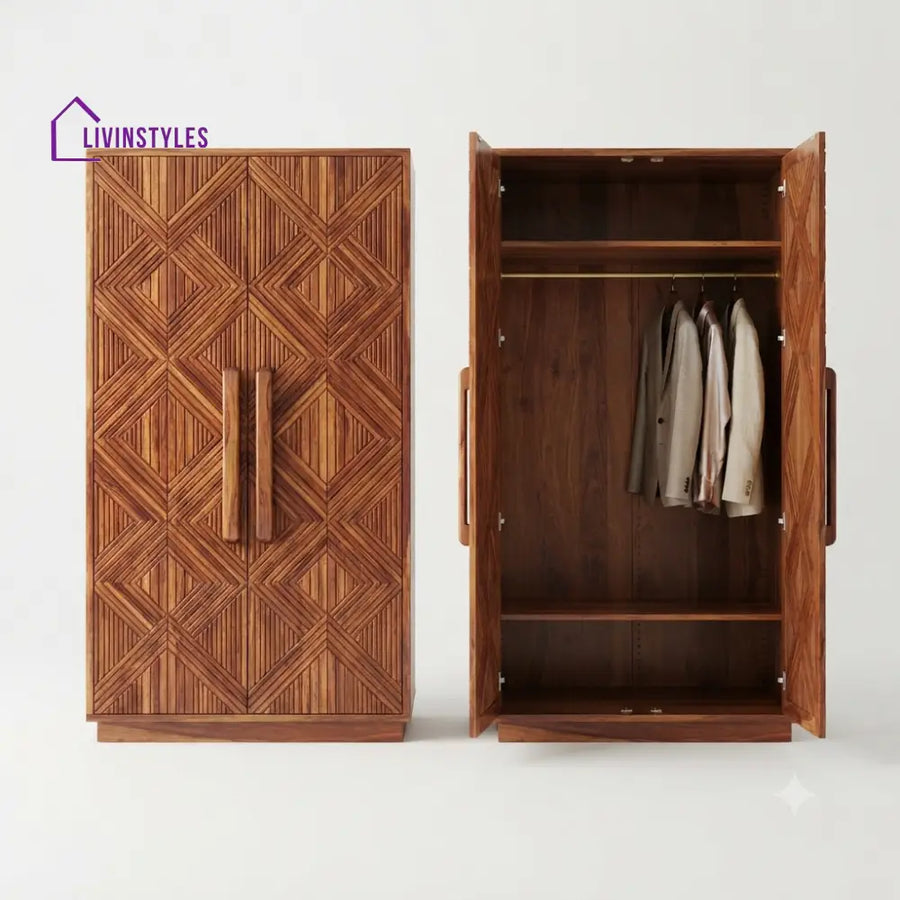 Smriti Wooden Wardrobe for Clothes | Cupboard for Clothes