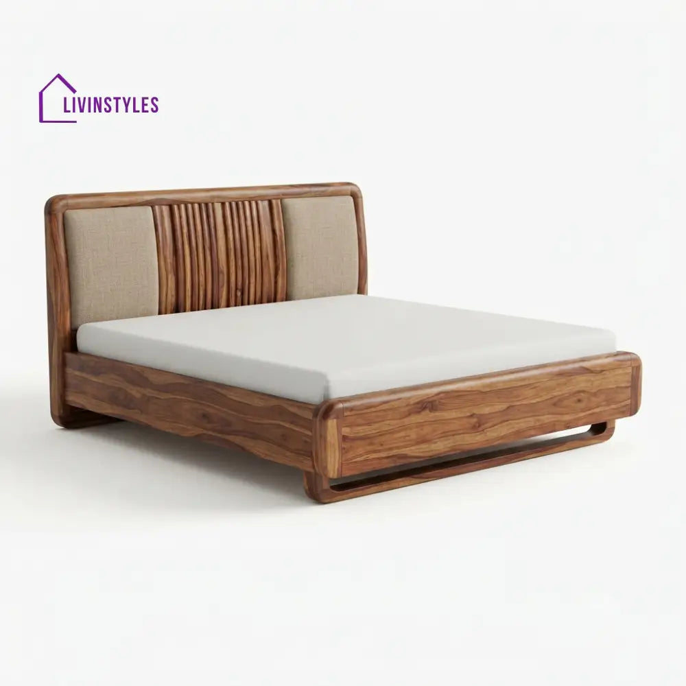 Sne Wooden Double Bed | King Size Bed | Queen Size Bed - Bed Without Storage